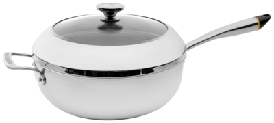 Chef‘s pot incl. deksel met Bluetooth, ø 29,5 cm, met hoge rand 9,5 cm, RVS, geschikt voor inductie van Hestan CUE ™ Chef‘s pot incl. deksel met
Bluetooth, ø 29,5 cm, met hoge
rand 9,5 cm, RVS, geschikt
voor inductie van Hestan CUE ™